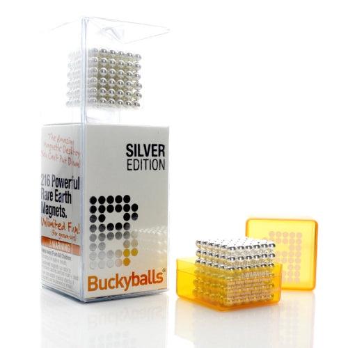 216 x 3mm Buckyballs Magnetic DIY Balls Neocube Puzzle Toy (Silver)